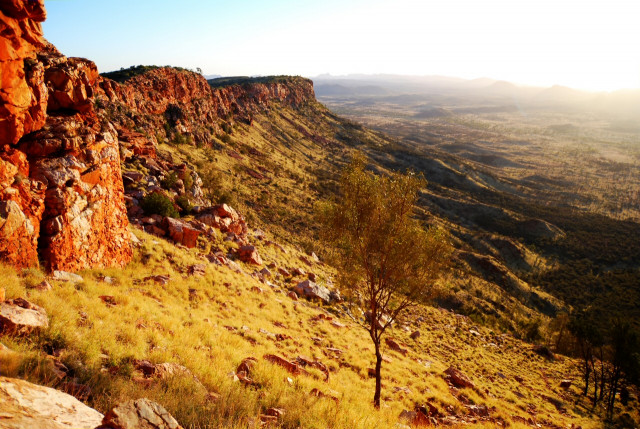 The Beautiful Alice Springs Macdonnell Ranges photo from the walking path at Mt Gillen